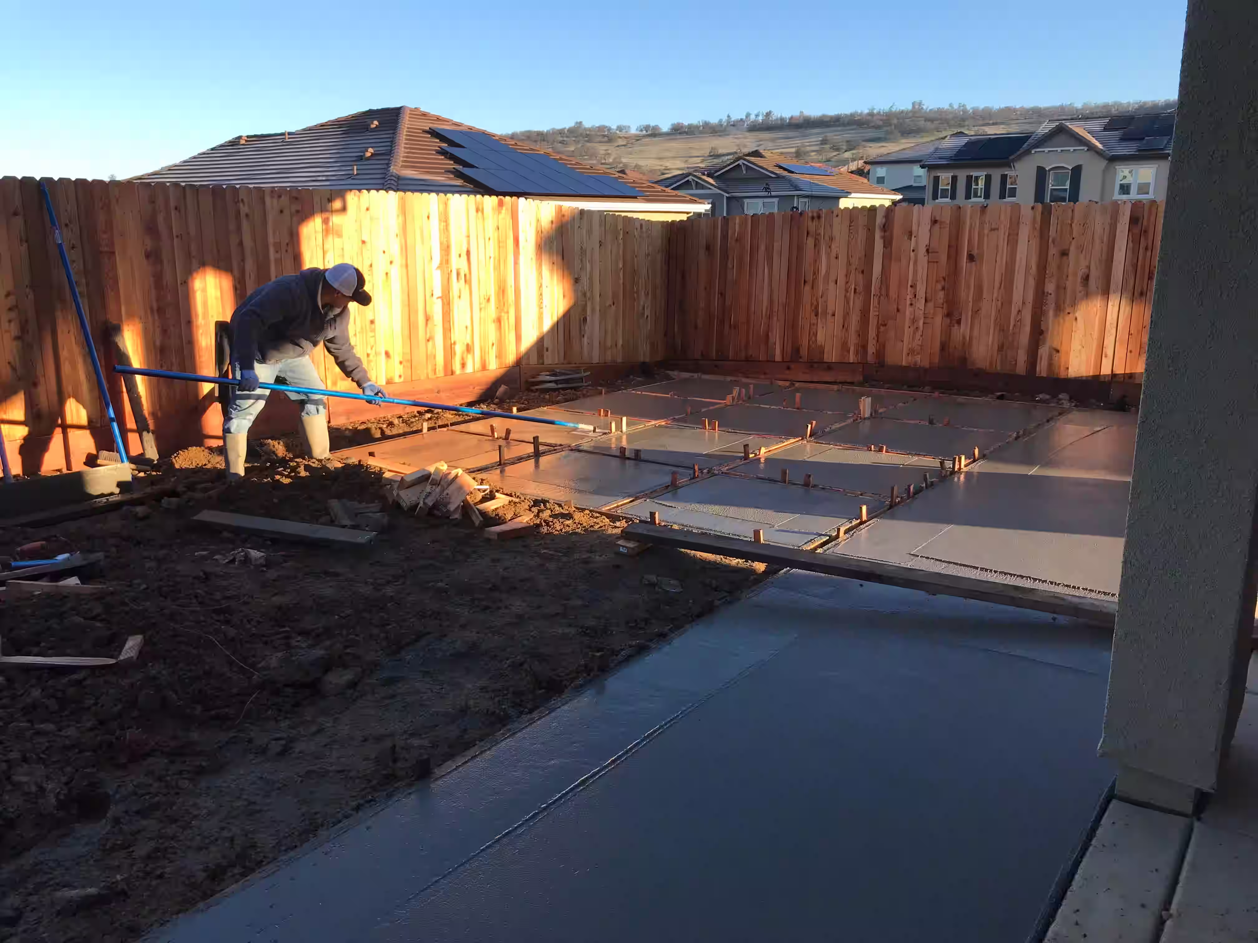 Outdoor renovation landscape project