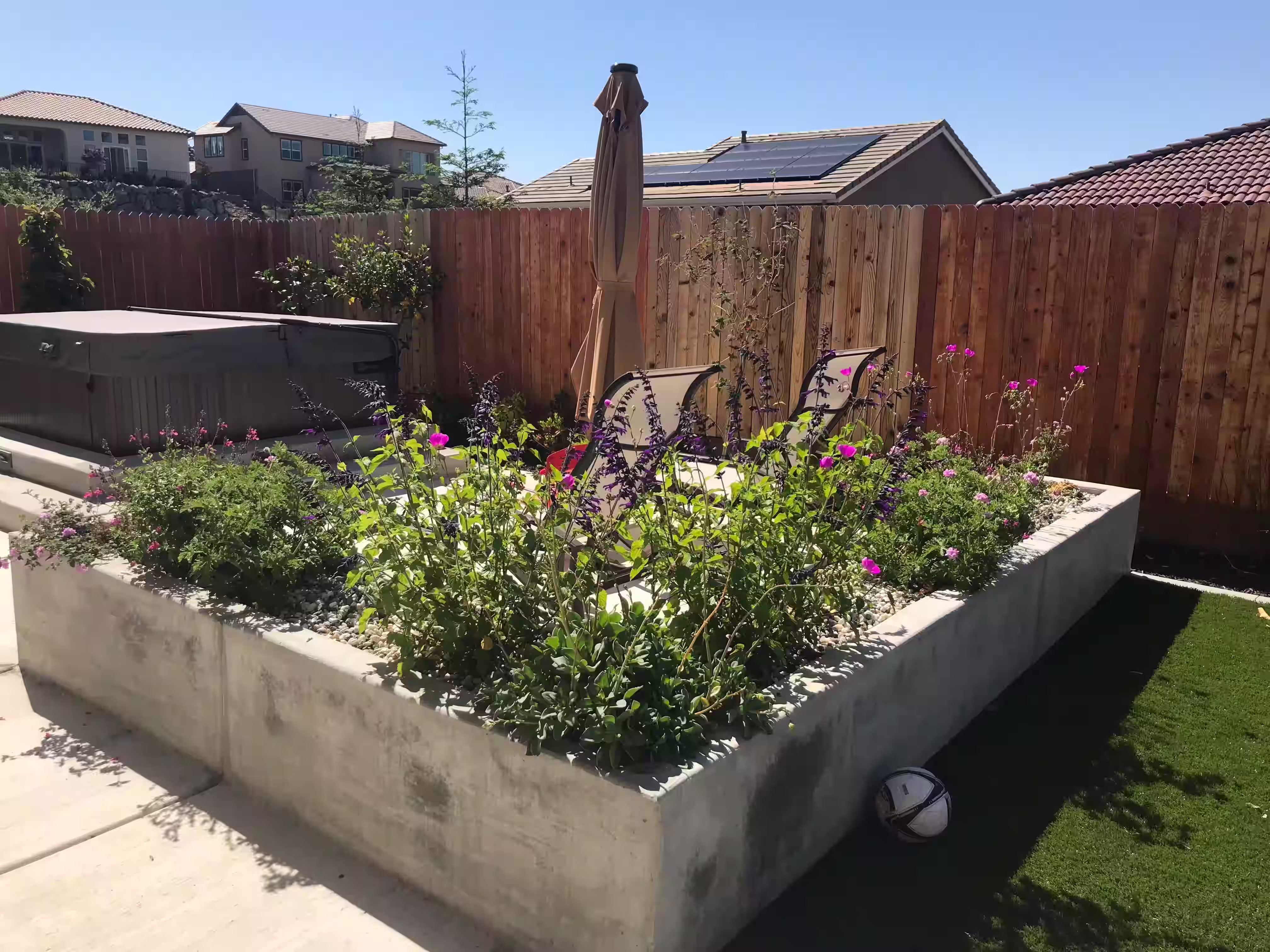 Concrete planter boxes