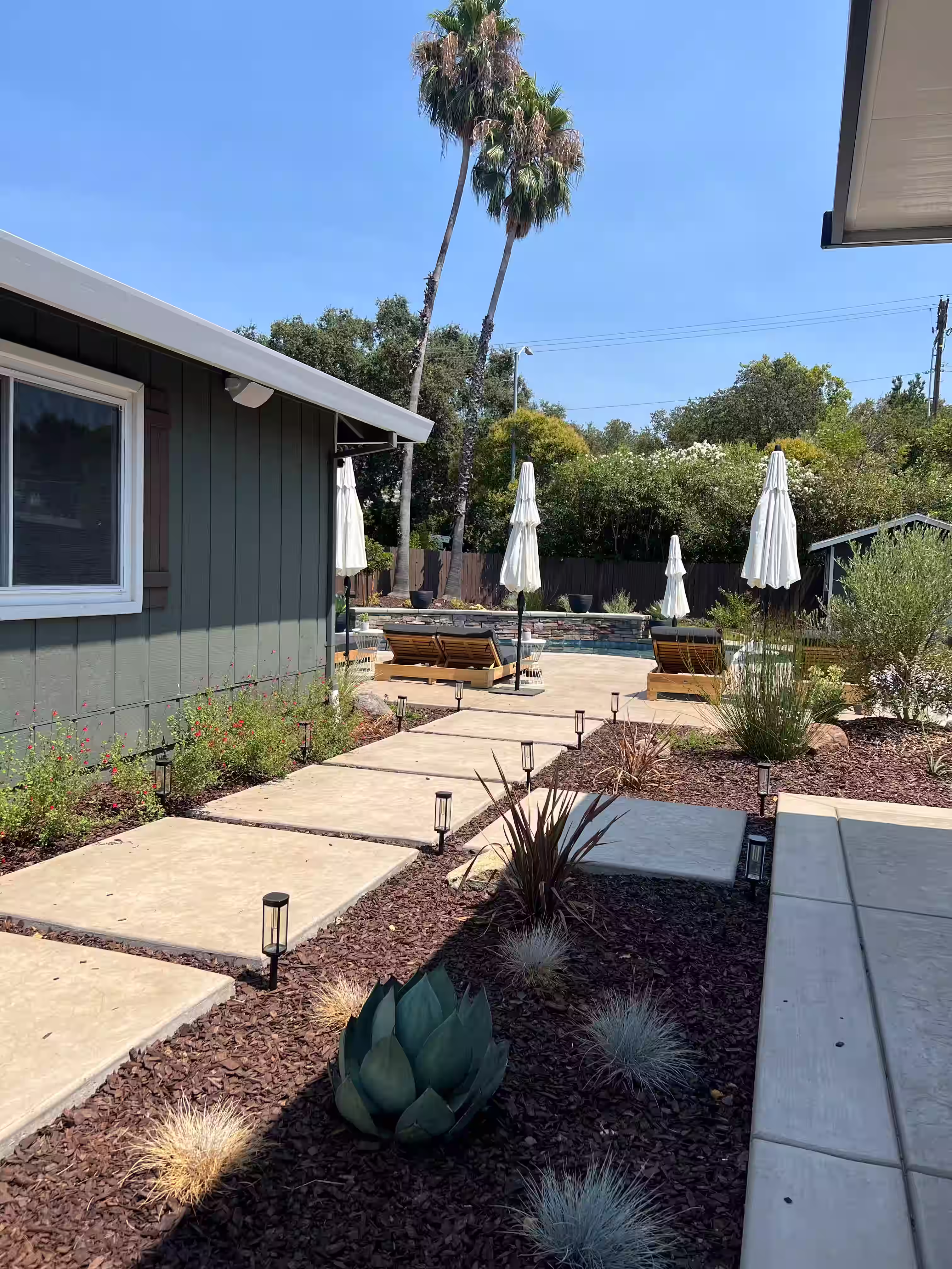 Modern and aesthetically pleasing concrete hardscape installation